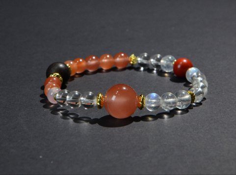 Cinnabar Sky bracelet, fire element